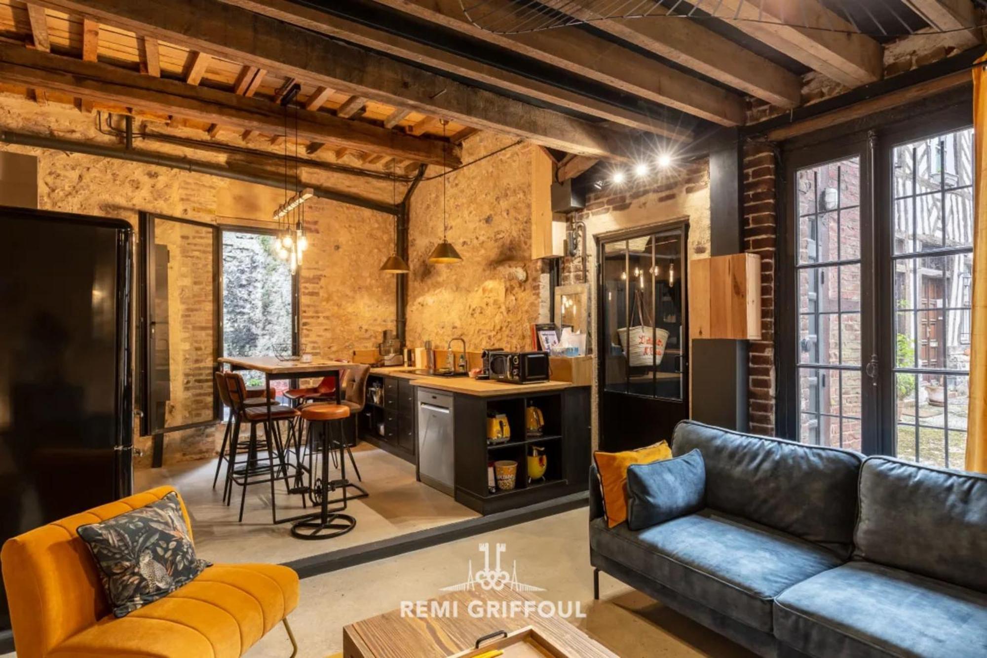L'Atelier D'Elea 4 Terrace - Industrial-Chic In The Heart Of Honfleur 빌라 외부 사진